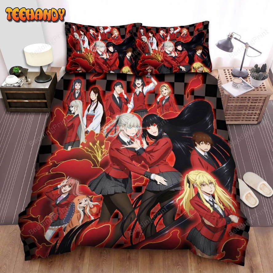 Kakegurui Characters Duvet Cover Bedding Sets