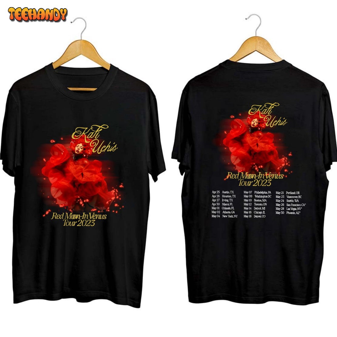 Kali Uchis World Tour 2023 Shirt, Kali Uchis Red Moon In Venus Tour Shirt