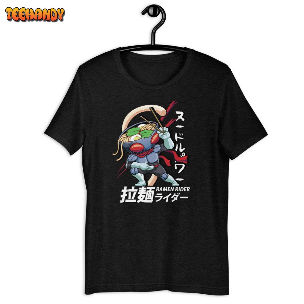 Kamen Rider Parody Ramen Rider Noodles Japanese Funny T Shirt