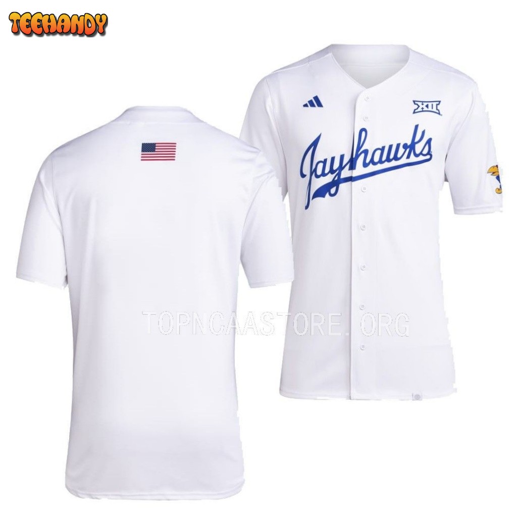 Kansas Jayhawks College Baseball White Jersey