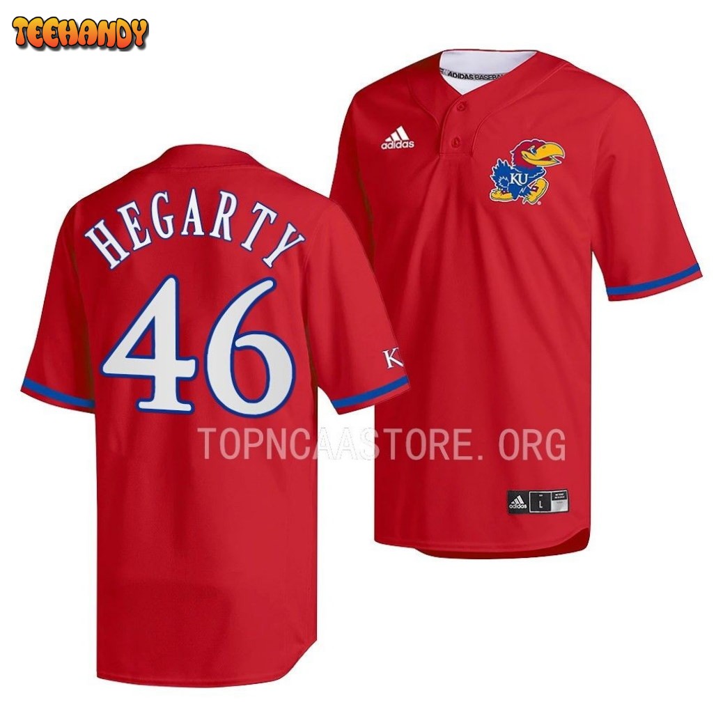 Kansas Jayhawks Daniel Hegarty College Baseball Red Jersey