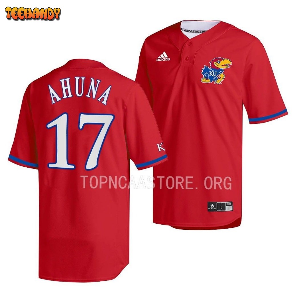 Kansas Jayhawks Maui Ahuna College Baseball Red Jersey