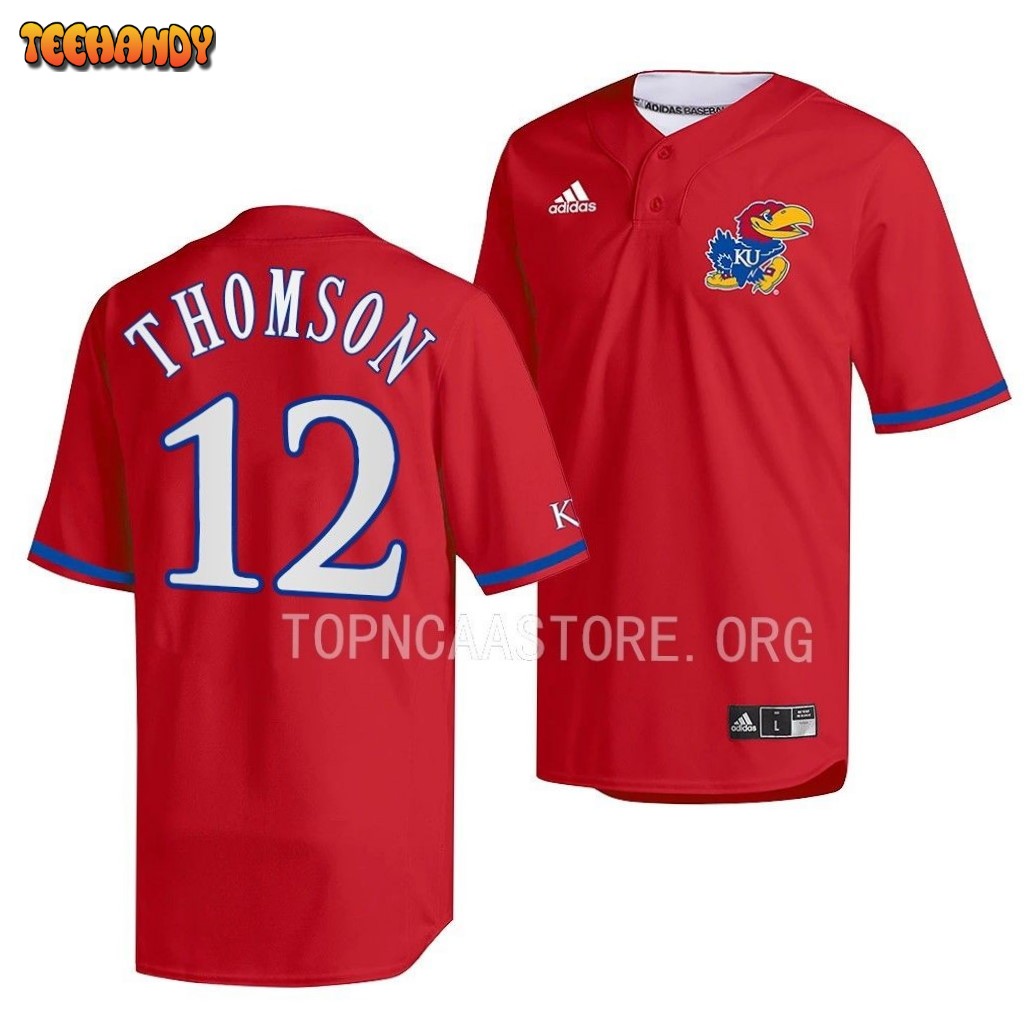 Kansas Jayhawks Rob Thomson College Baseball Red Jersey