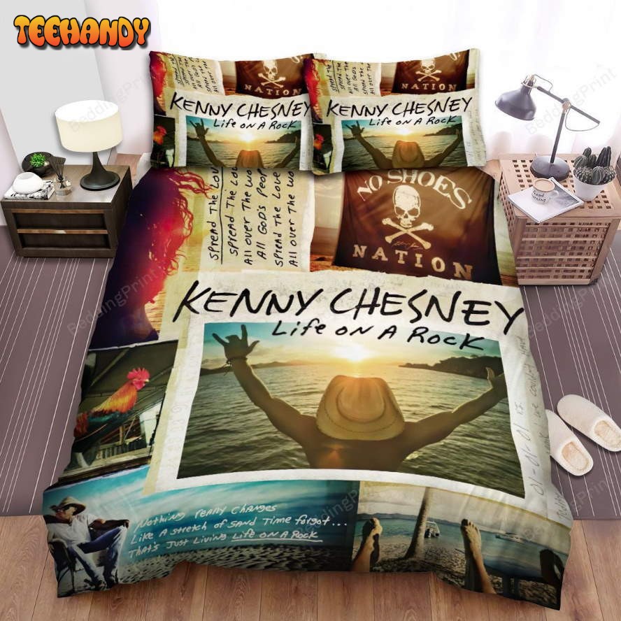 Kenny Chesney, Life On A Rock Duvet Cover Bedding Sets