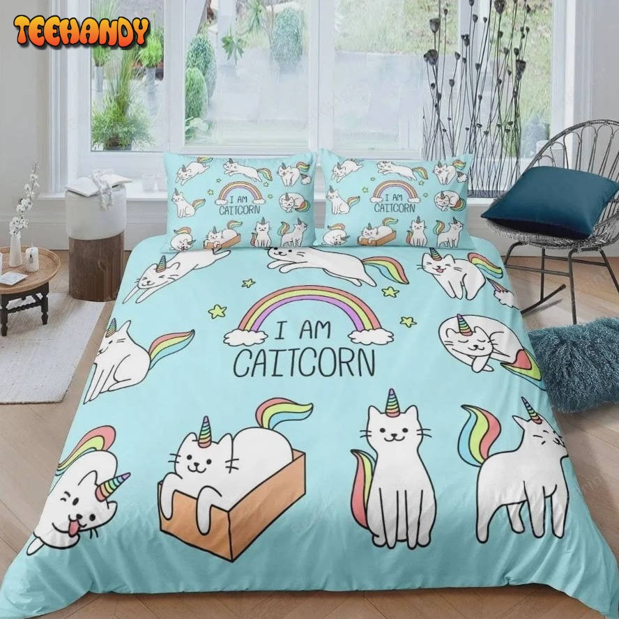 Kids Unicorn Boys Girls Rainbow Unicorn Duvet Cover Bedding Sets