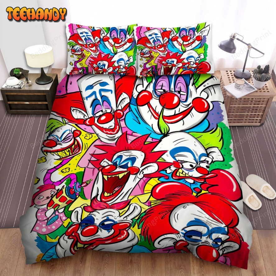 Killer Klowns From Outer Space Movie Colors Photo Duvet Cover Bedding Sets