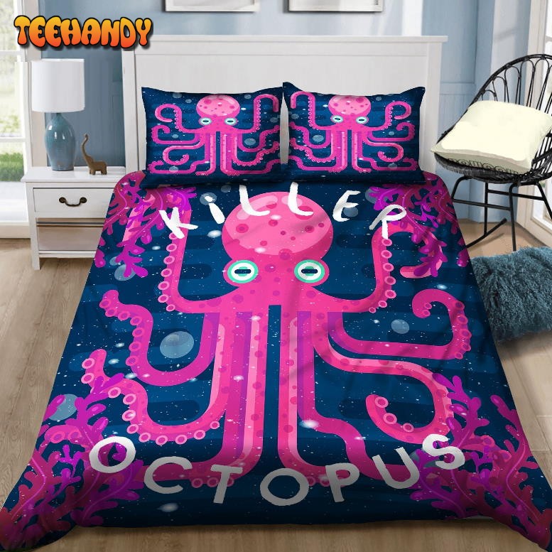 Killer Octopus Bed Sheets Duvet Cover Bedding Sets