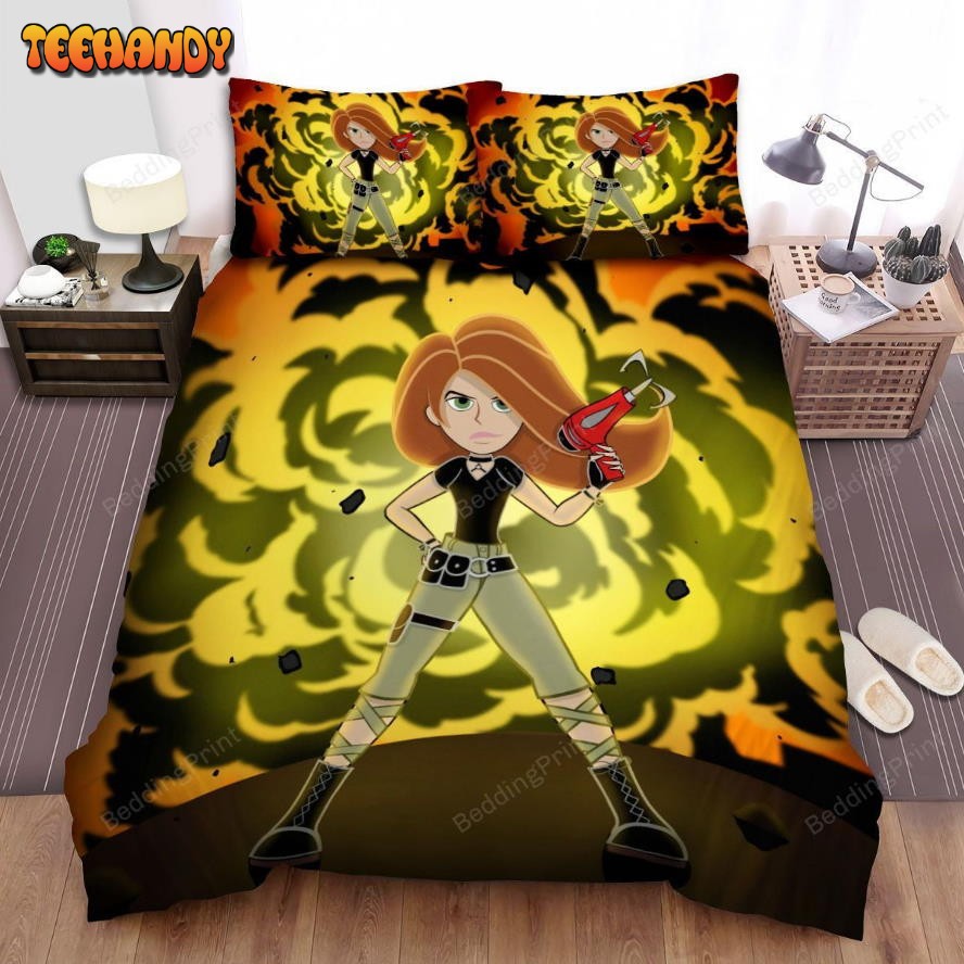 Kim Possible Explosion Duvet Cover Bedding Sets