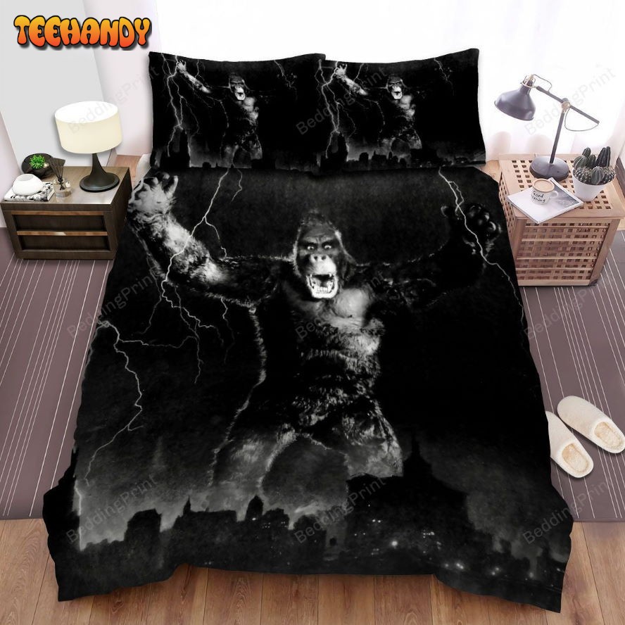 King Kong Movie Angry King Kong Photo Duvet Cover Bedding Sets