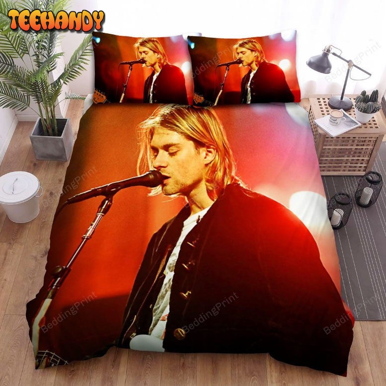 Kurt Cobain Performing On Stage Photo Bedding Sets