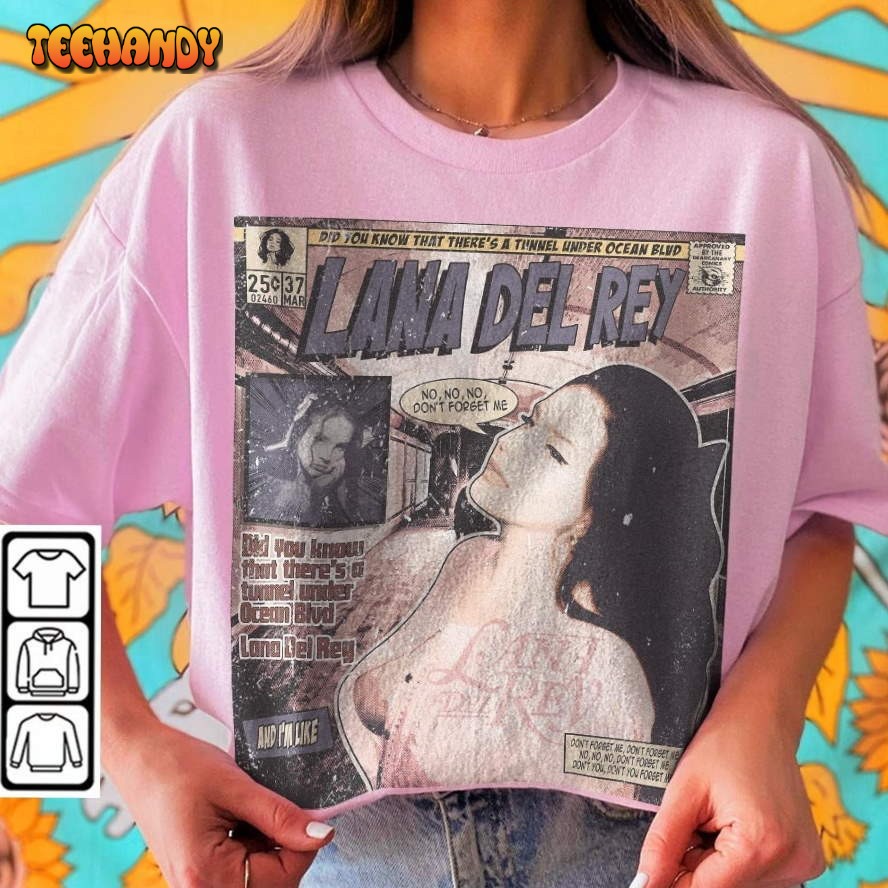 Lana Del Rey Comic Tour 2023 Album Did You Know That There’s a Tunnel Under Ocean Shirt