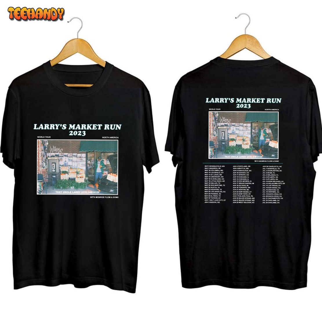 Larry June Fan Shirt Larry s Market Run 2023 World Tour Shirt