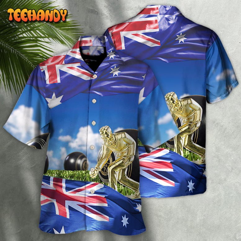 Lawn Bowling The Flag Fly With Wind Hawaiian Shirt