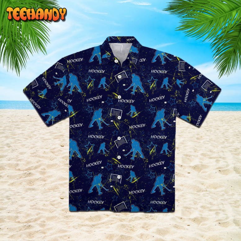 Lets Play Hockey Hawaiian Shirt