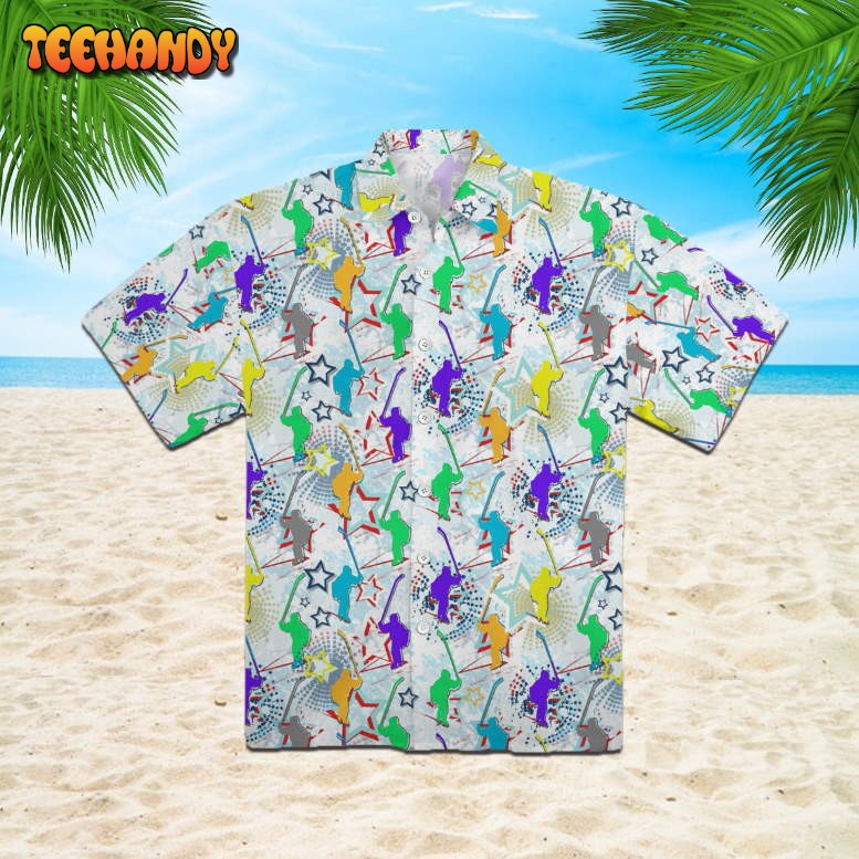 Lets Play Ice Hockey Hawaiian Shirt