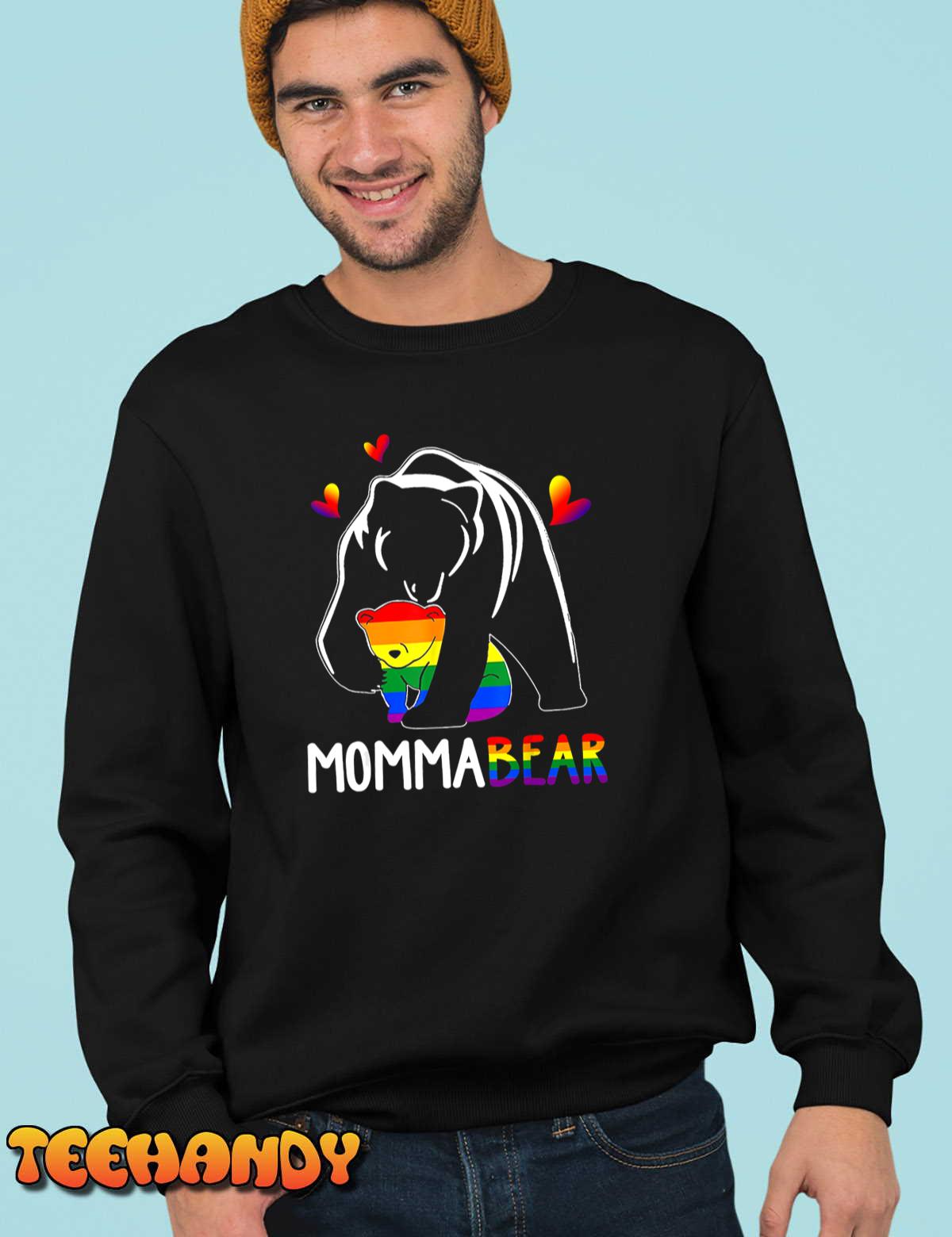 LGBT Mama Momma Bear Gay Pride Proud Mom Mother’s Day T-Shirt