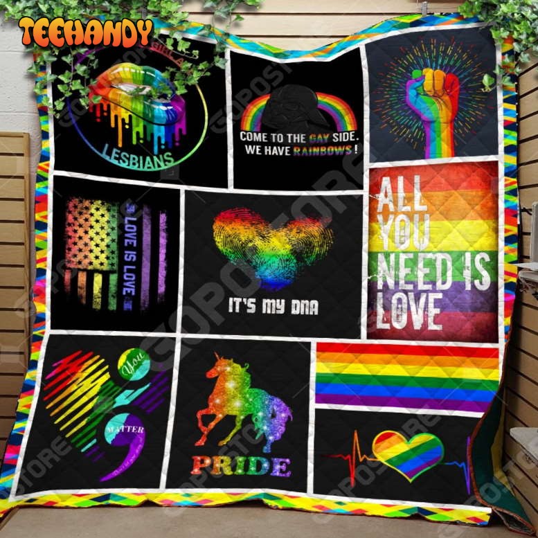 Lgbt Pride Special Like 3D Customized Quilt Blanket