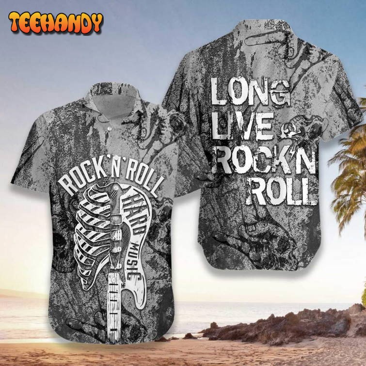 Long Live Rock’n Roll Guitar Unisex Hawaiian Shirt