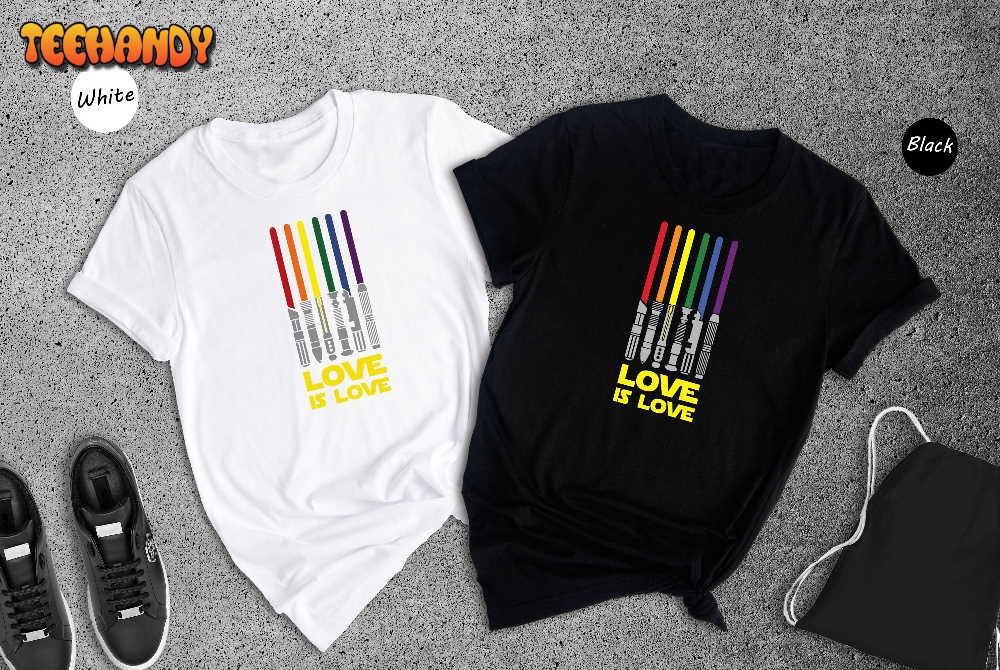 Love is Love Rainbow LGBTQ Shirt, LGBTQ Star Wars T-Shirt