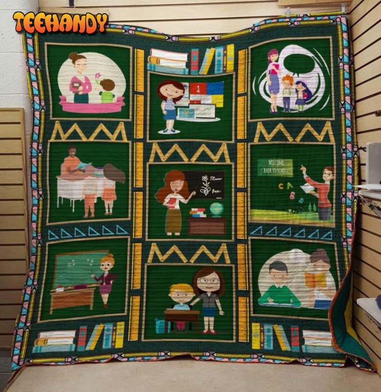 Love Teacher 3D Customized Quilt Blanket