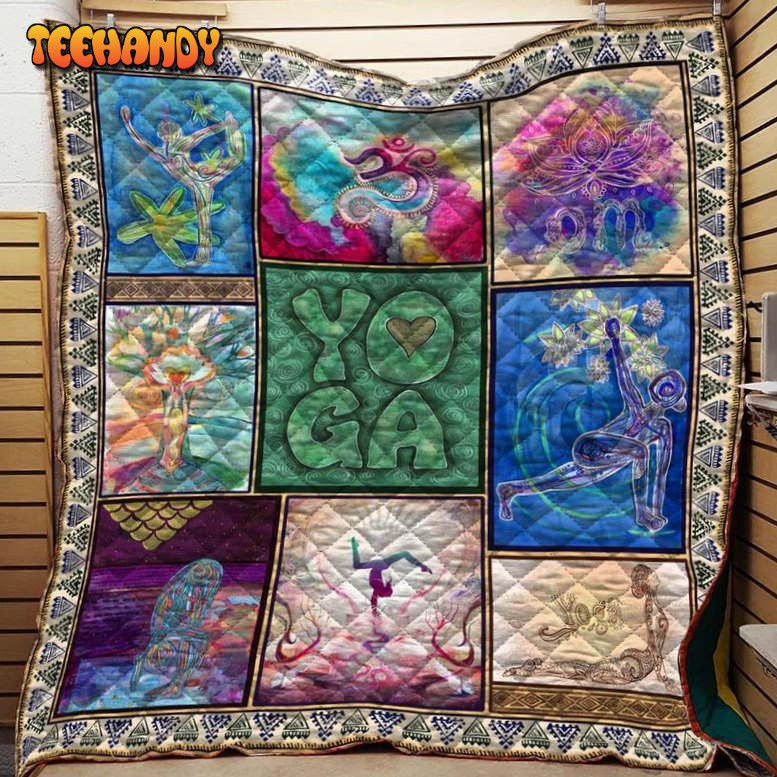 Love Yoga 3D Customized Quilt Blanket