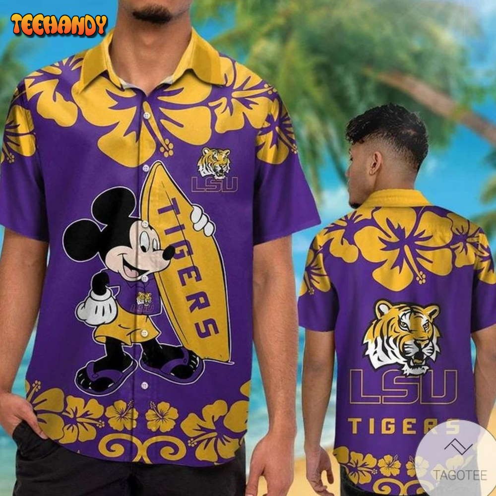Lsu Tigers 038 Mickey Mouse Hawaiian Shirt