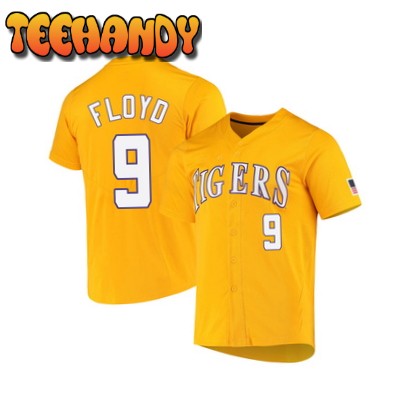 LSU Tigers Ty Floyd Replica White Gold Baseball Jersey