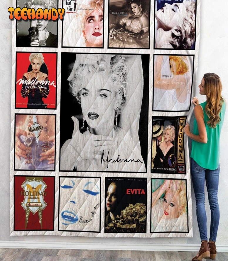 Madonna Albums 3D Customized Quilt Blanket