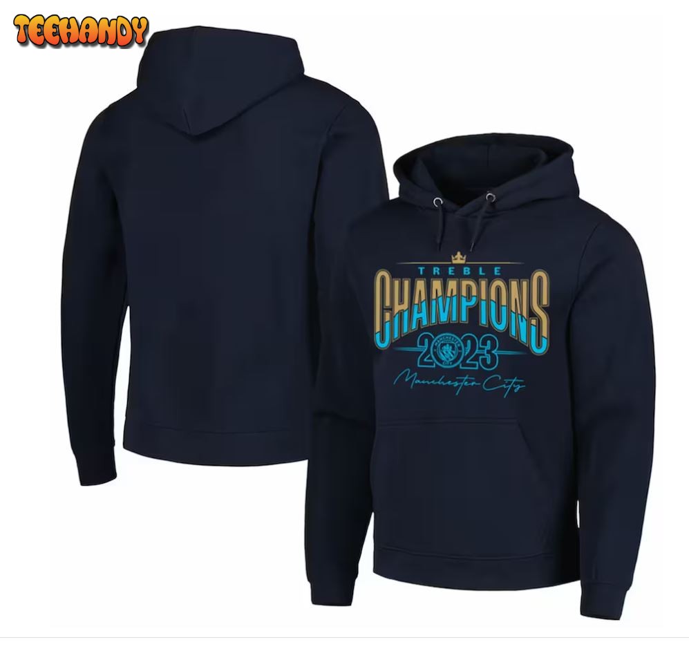 Manchester City 2022-23 Treble Champions Pullover Hoodie