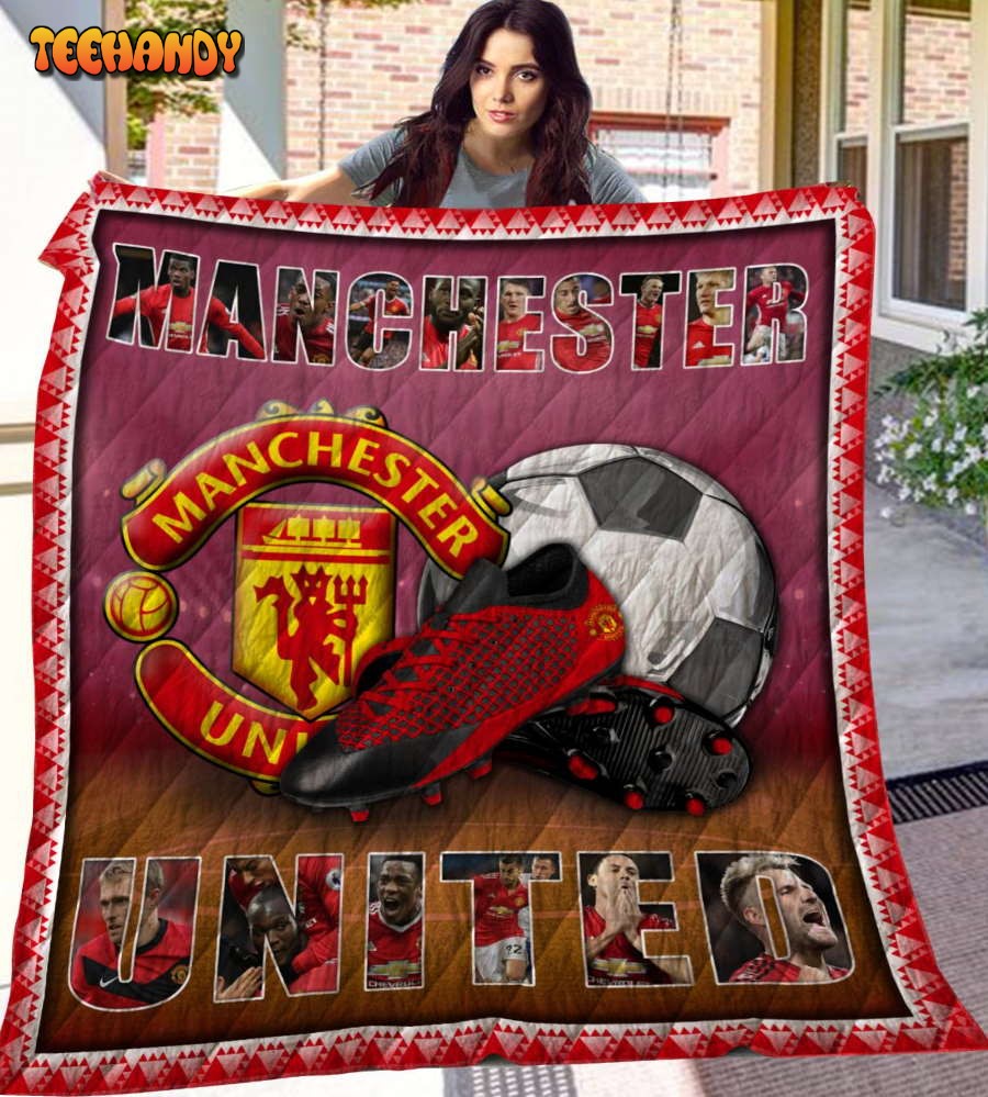 Manchester United F.C 3D Customized Quilt Blanket