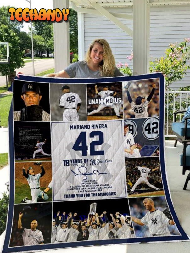 Mariano Rivera New York Yankees 3D Customized Quilt Blanket