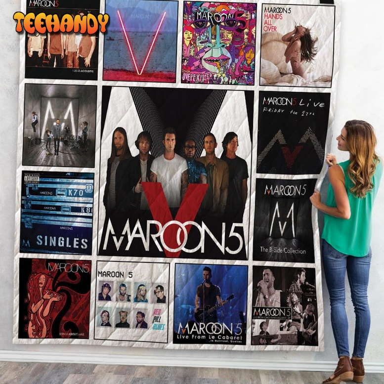 Maroon Albums 3D Customized Quilt Blanket