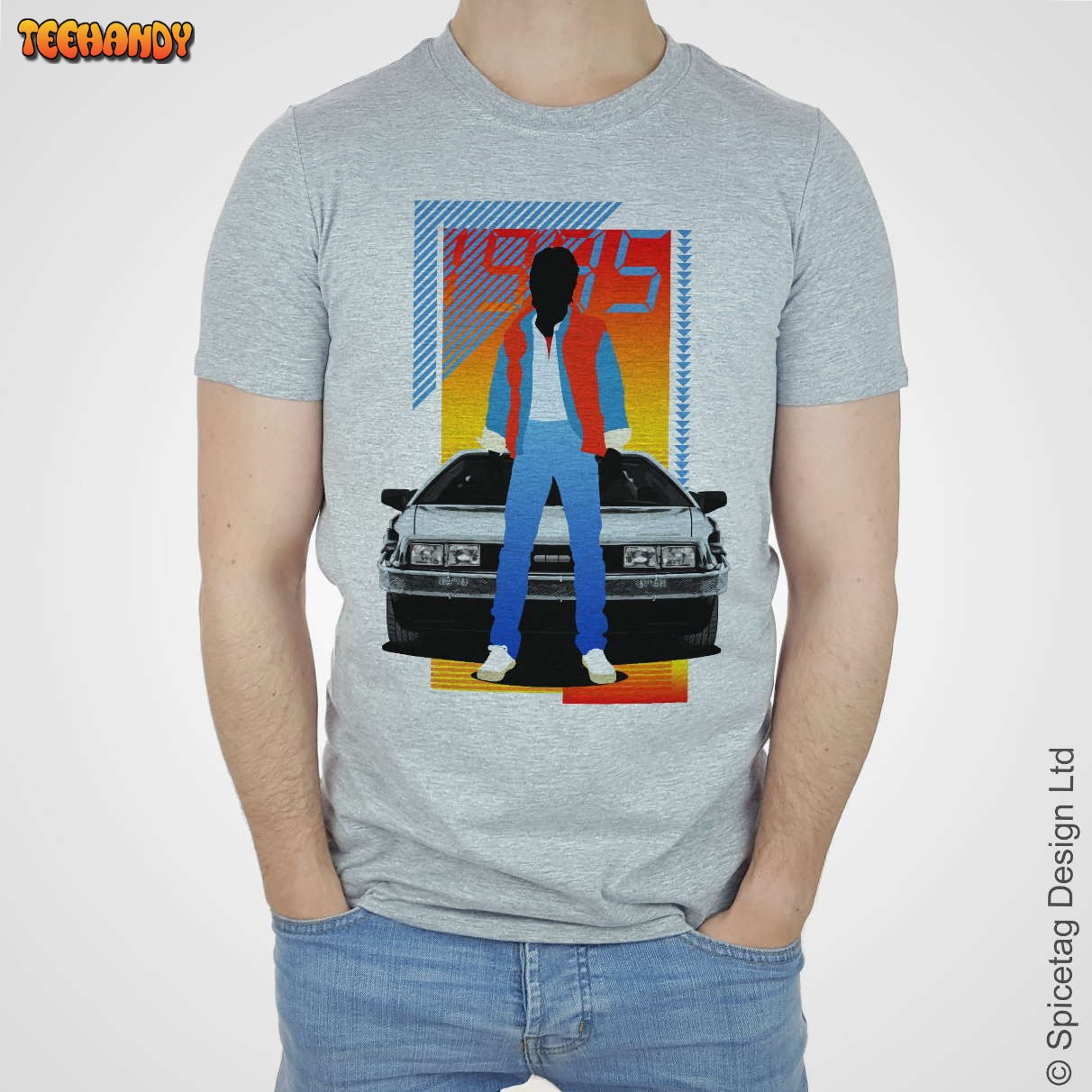 Marty T-shirt Future Car 1981 80s Car Tshirt Classic Sports Car T Shirt