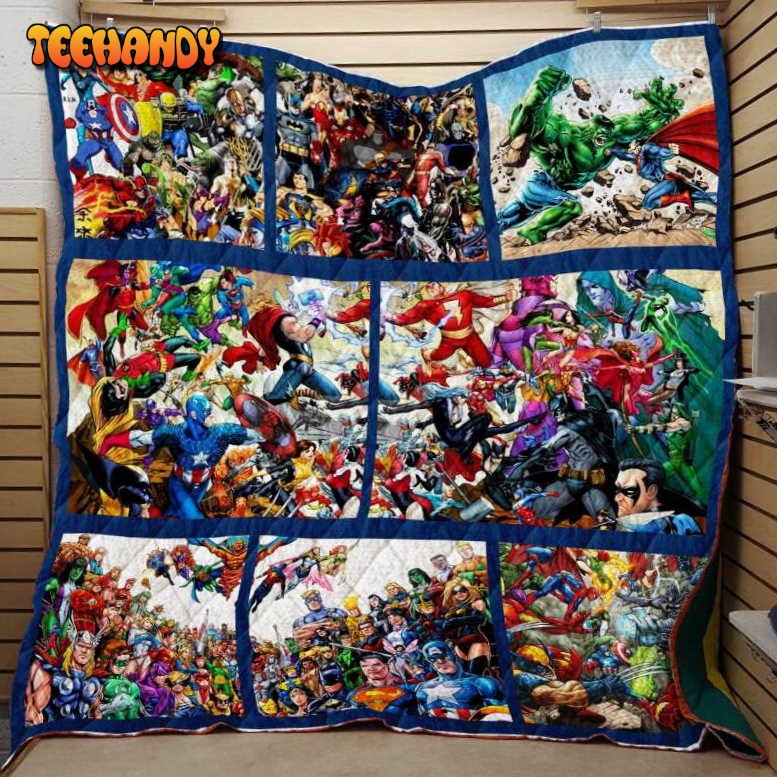 Marvel Dc Comic 3D Customized Quilt Blanket