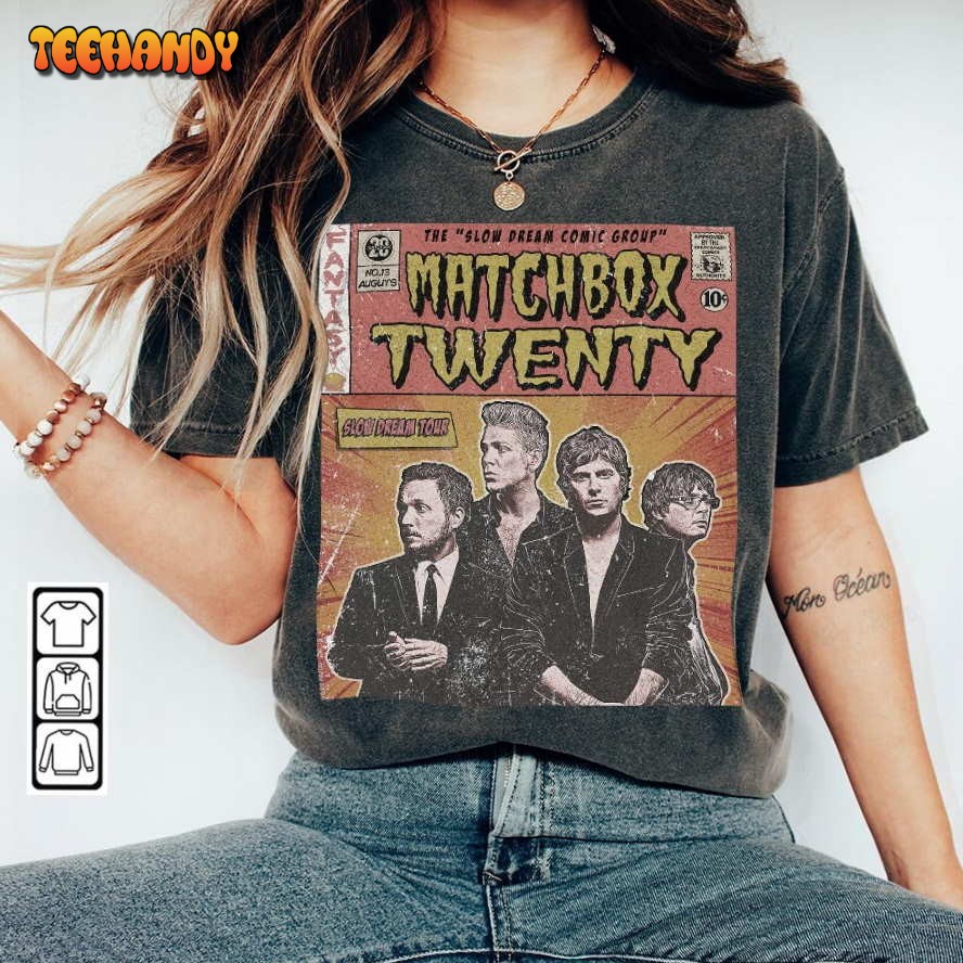 Matchbox Twenty Comic Shirt, Sweatshirt 90S Vintage Book Art Matchbox 20 Tour 2023 T Shirt