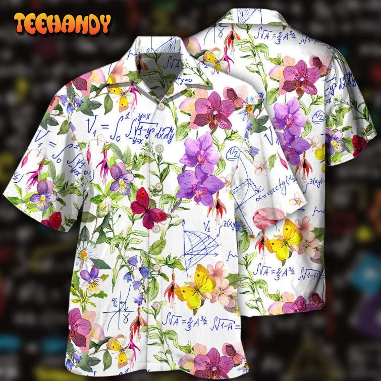 Math Floral Lovely Style Hawaiian Shirt