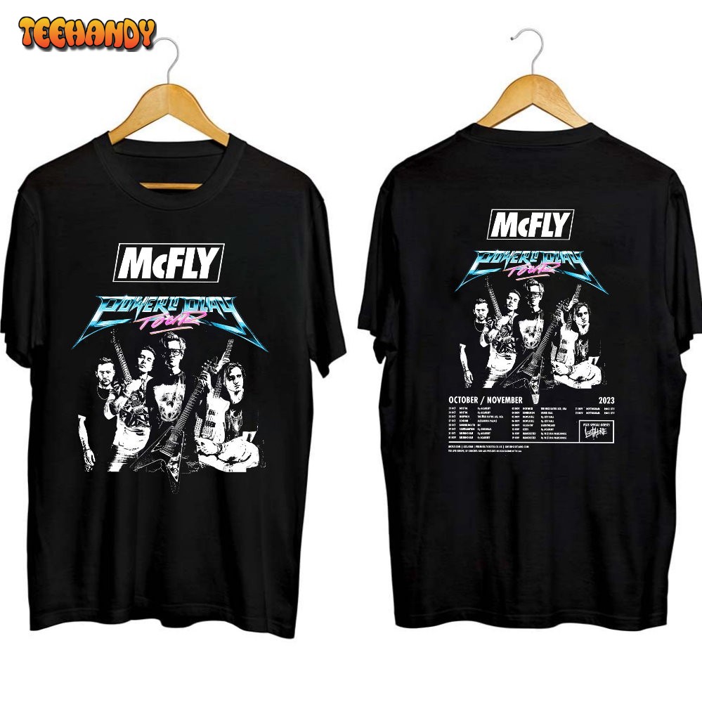 McFly Power to Play Tour 2023 Shirt, McFly 2023 Concert Shirt