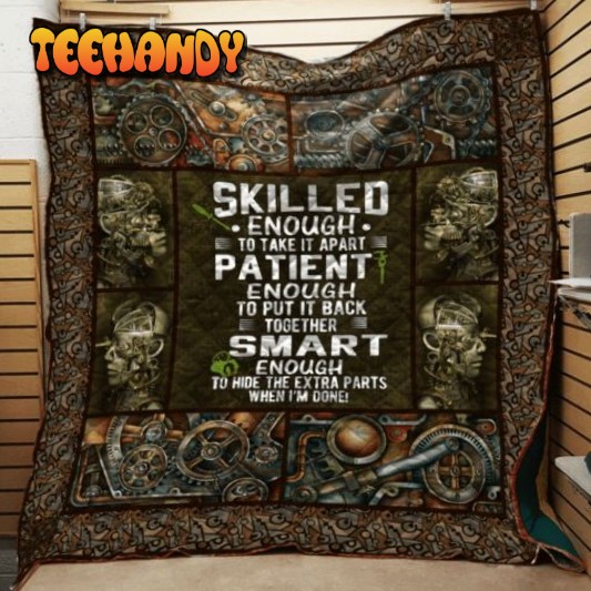 Mechanic Quotes 3D Customized Quilt Blanket