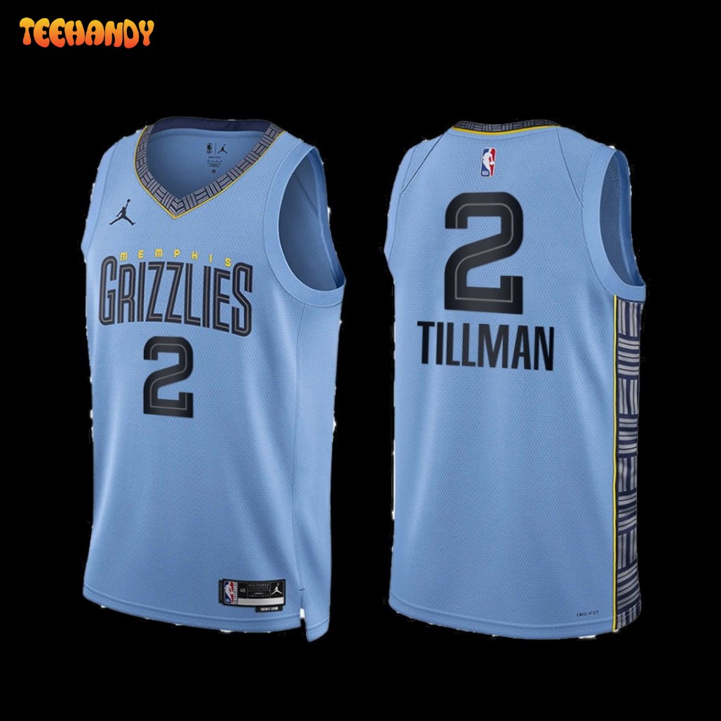 Memphis Grizzlies Xavier Tillman 2022-23 Blue Statement Edition Jersey