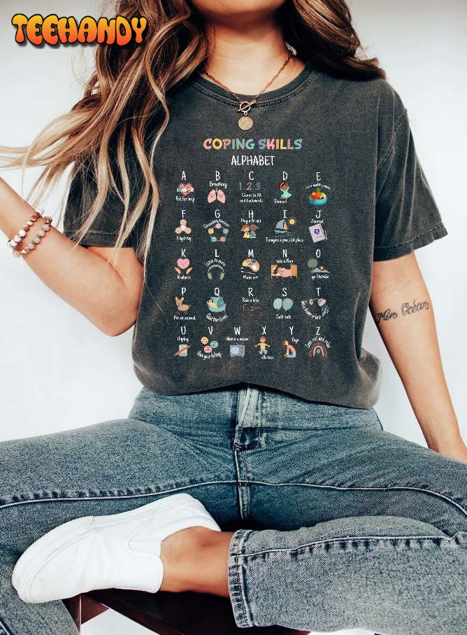 Mental Health Matters, Coping Skill Alphabet Shirt