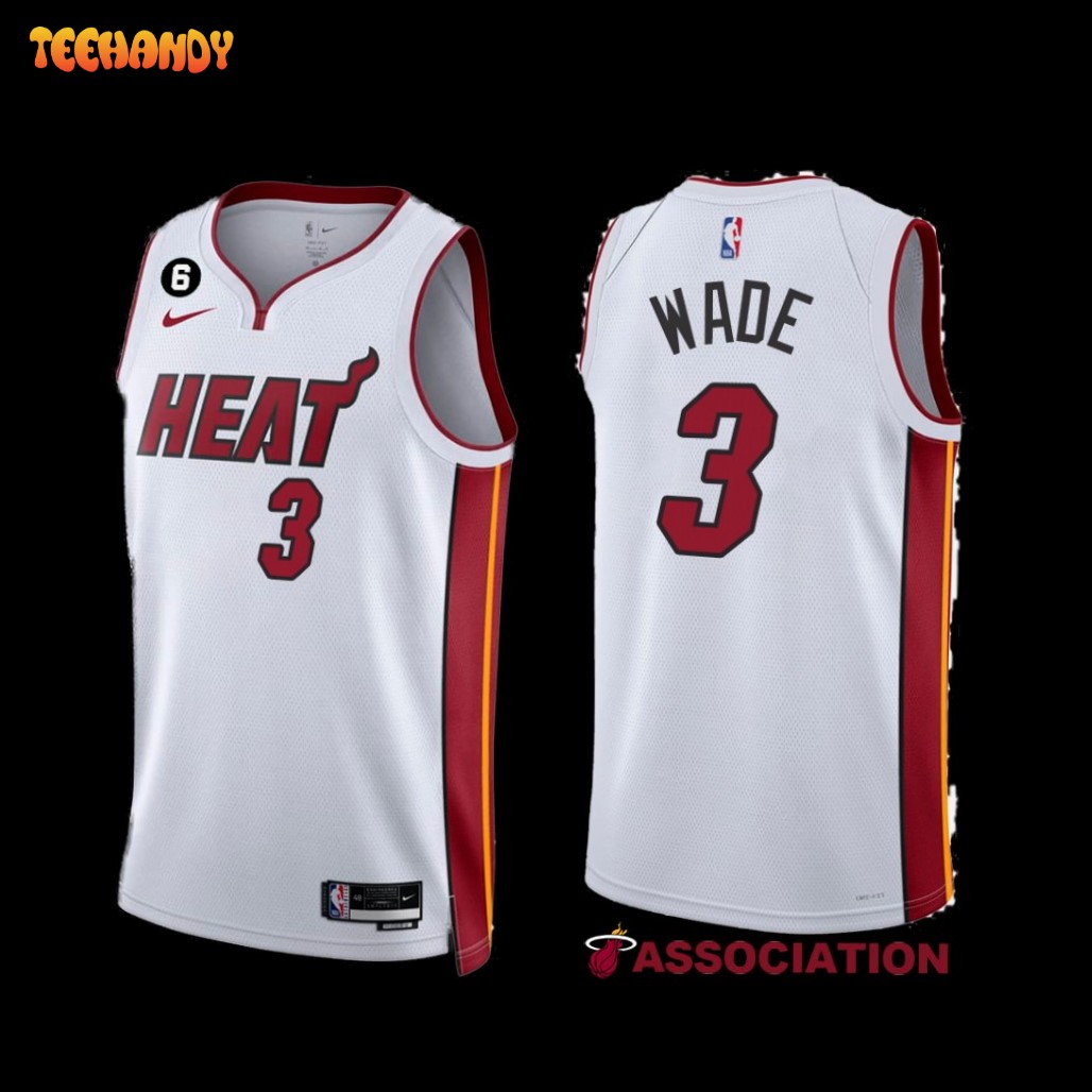 Miami Heat Dwyane Wade 2022-23 Association Edition Jersey White