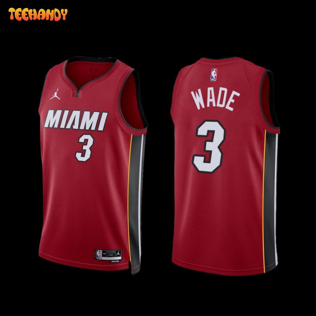 Miami Heat Dwyane Wade 2022-23 Red Statement Edition Jersey