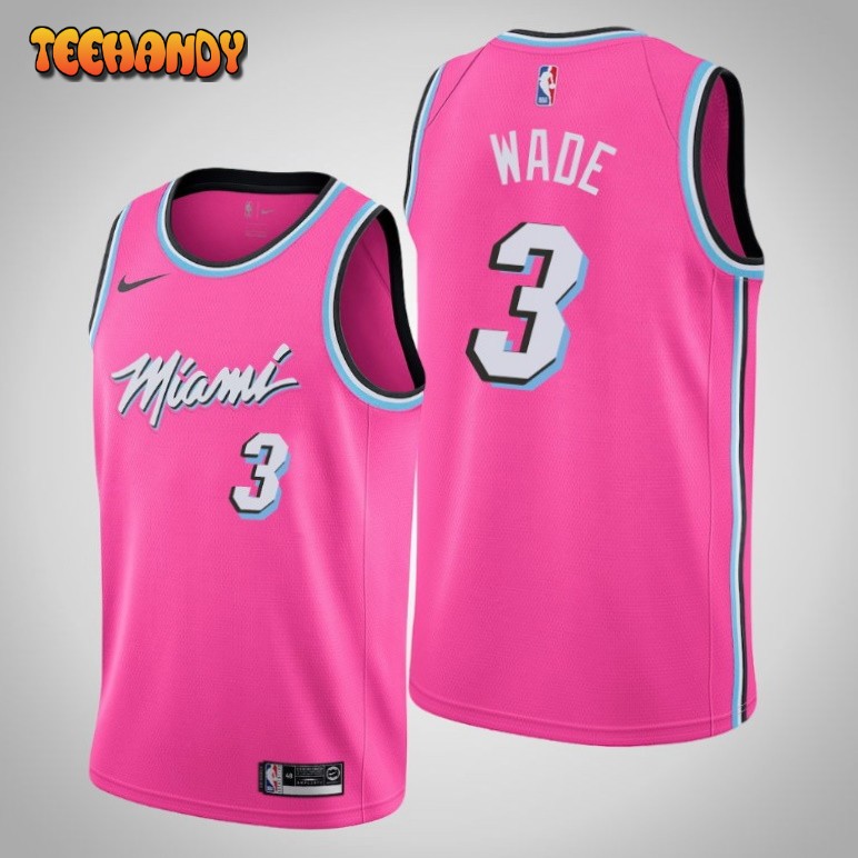 Miami Heat Dwyane Wade Pink Earned Edition Jersey