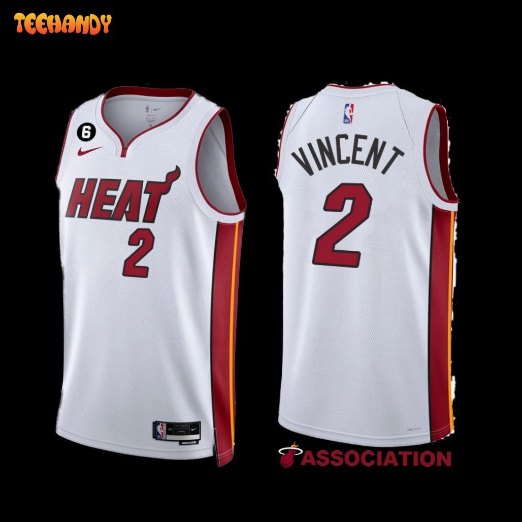 Miami Heat Gabe Vincent 2022-23 Association Edition Jersey White