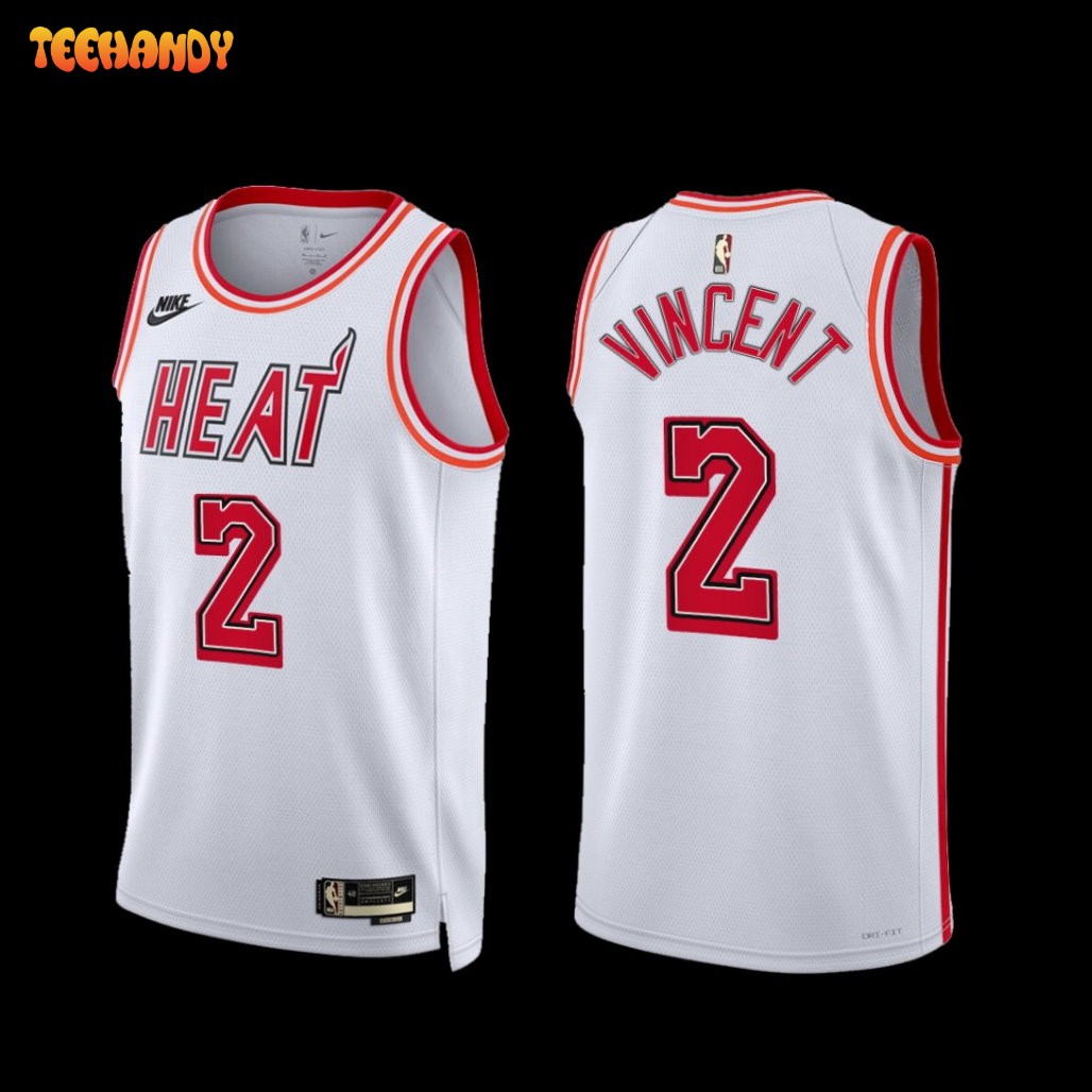 Miami Heat Gabe Vincent 2022-23 White Classic Edition Jersey