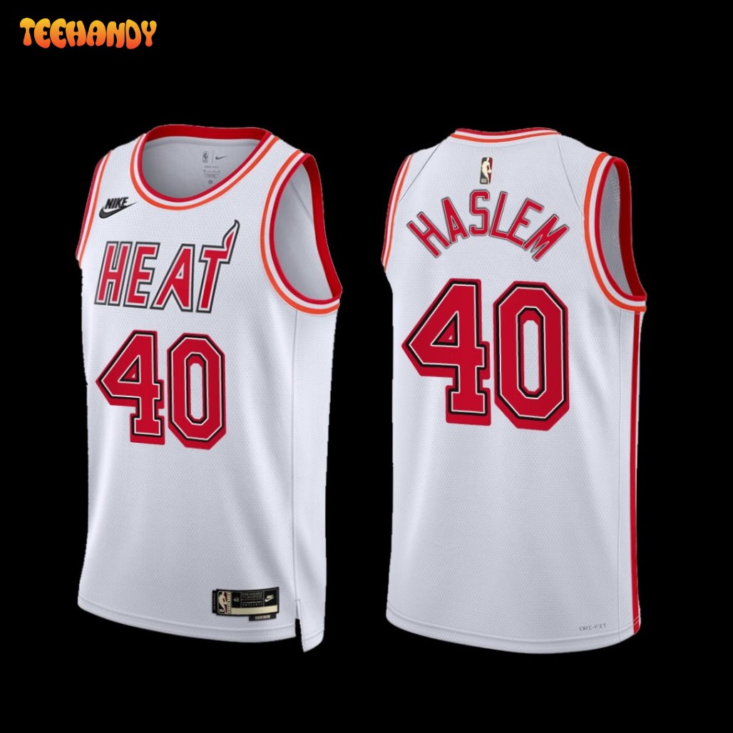 Miami Heat Udonis Haslem 2022-23 White Classic Edition Jersey