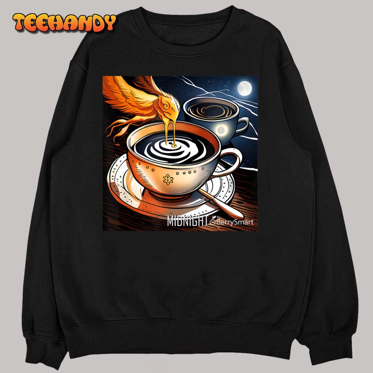 Midnight Coffee Break  Second Wind Coffee Phoenix T-Shirt