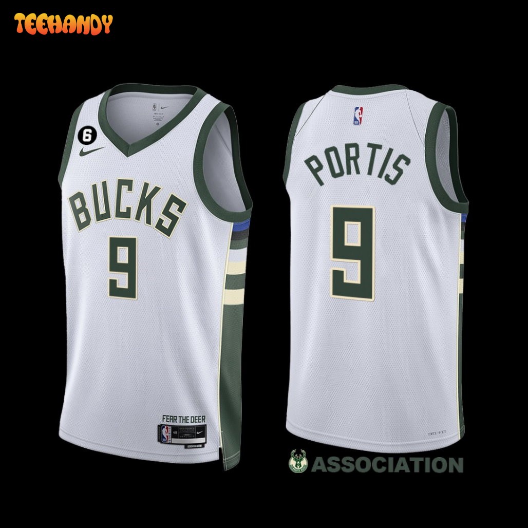 Milwaukee Bucks Bobby Portis 2022-23 Association Edition Jersey White