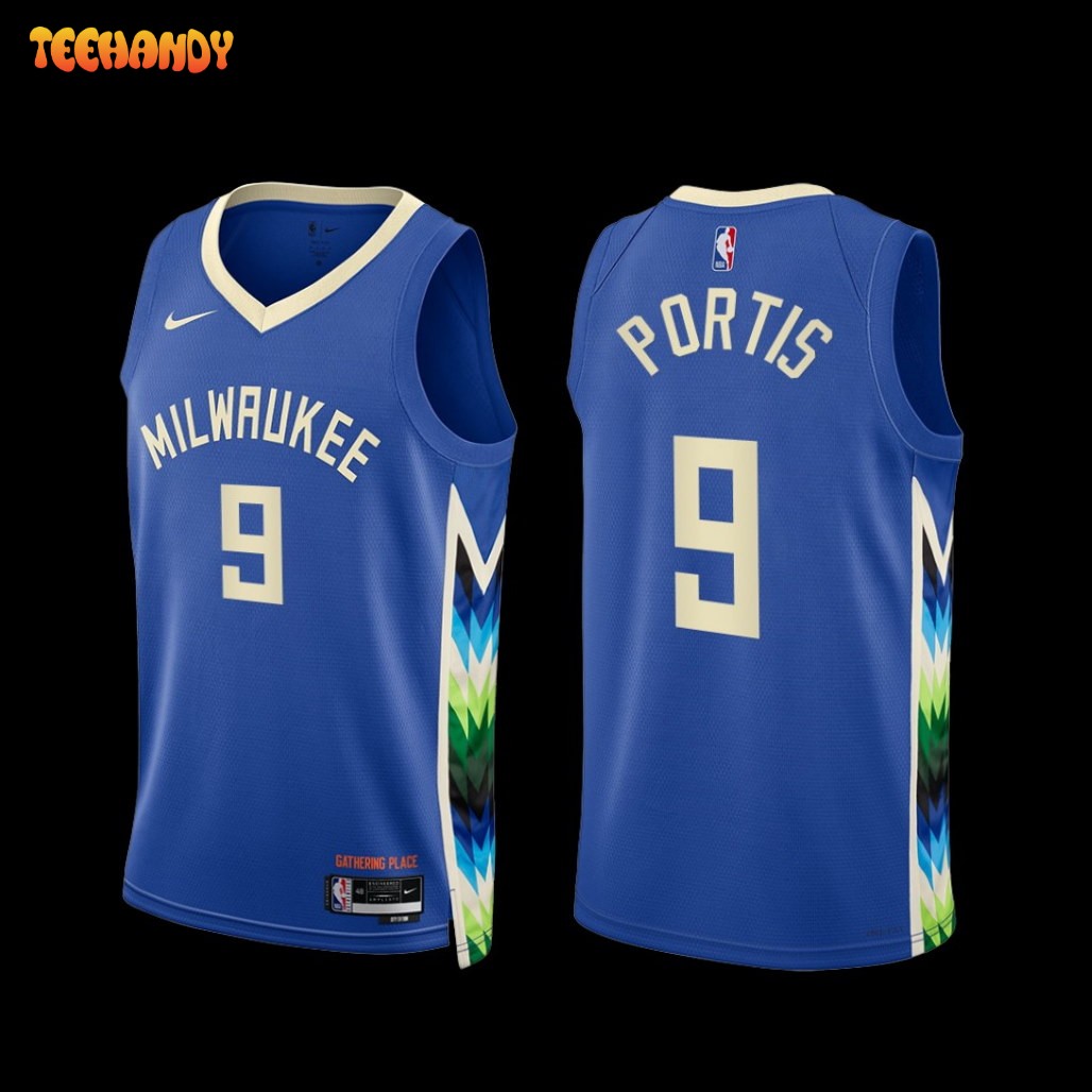 Milwaukee Bucks Bobby Portis 2022-23 City Edition Jersey Blue