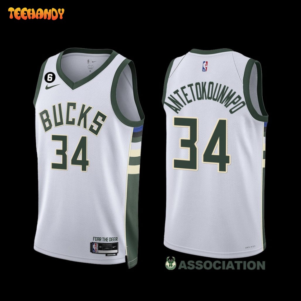 Milwaukee Bucks Giannis Antetokounmpo 2022-23 Association Edition Jersey